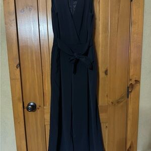 H&M Sleeveless Faux Wrap Top Jumpsuit Romper with Wide leg Size 10